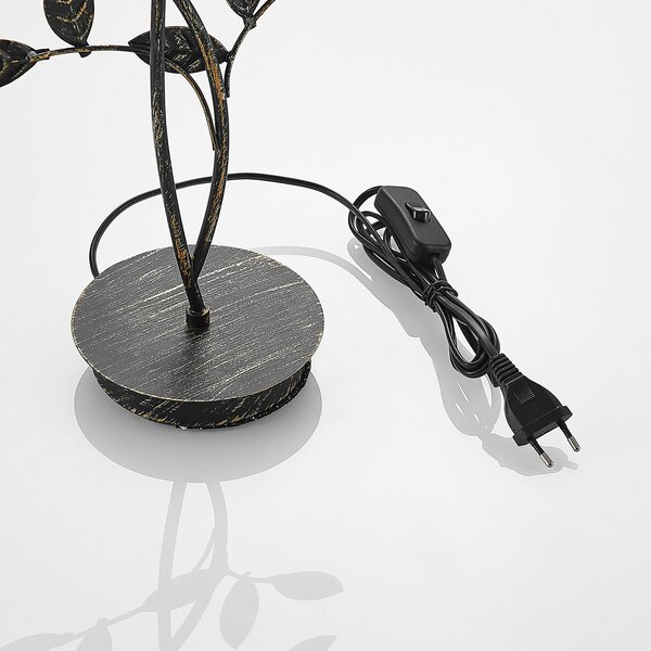 Stolne Lampa Lucande, Evory, Crno, Dnevna soba, Metal, Firentinski