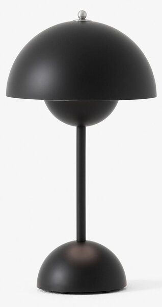 Stolne Lampa &Tradition, Flowerpot VP9, prigušiv, Crno, Dnevna soba, Plastika, Dizajn