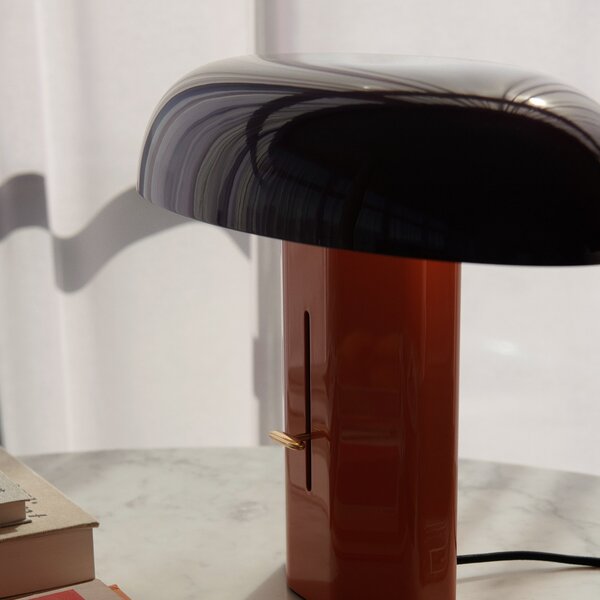 Stolne Lampa &Tradition, Montera JH42, prigušiv, Crvena, Dnevna soba, Aluminij, Dizajn