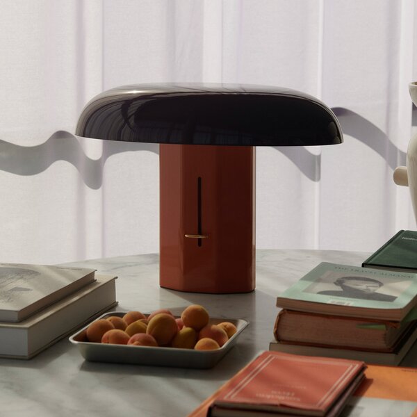 Stolne Lampa &Tradition, Montera JH42, prigušiv, Crvena, Dnevna soba, Aluminij, Dizajn