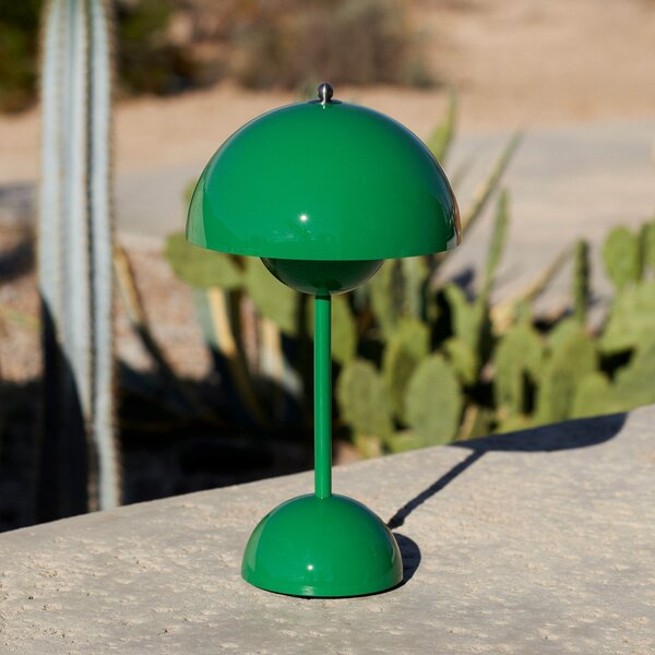 Stolne Lampa &Tradition, Flowerpot VP9, prigušiv, Zelena, Dnevna soba, Plastika, Dizajn