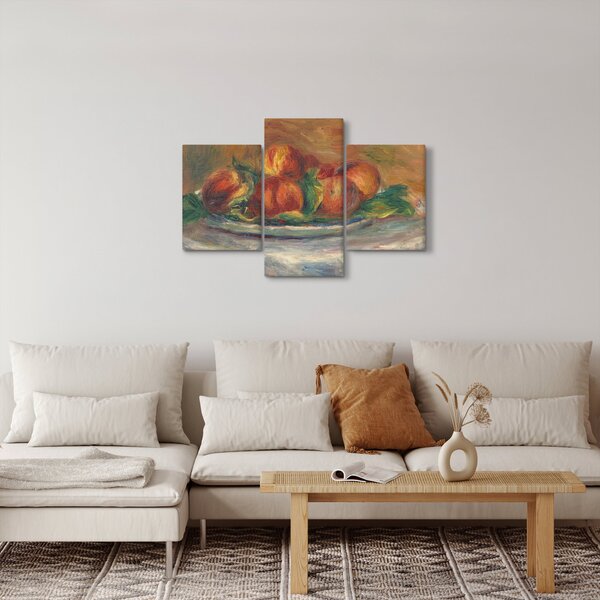 Slika - Auguste Renoir, Peaches on a Plate, reprodukcije (90x60 cm)