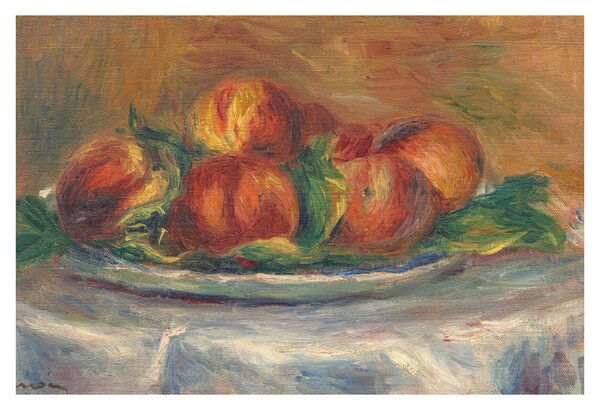 Slika - Auguste Renoir, Peaches on a Plate, reprodukcije (90x60 cm)