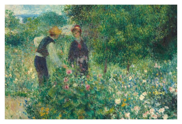 Slika - Auguste Renoir, Picking Flowers, reprodukcije (90x60 cm)