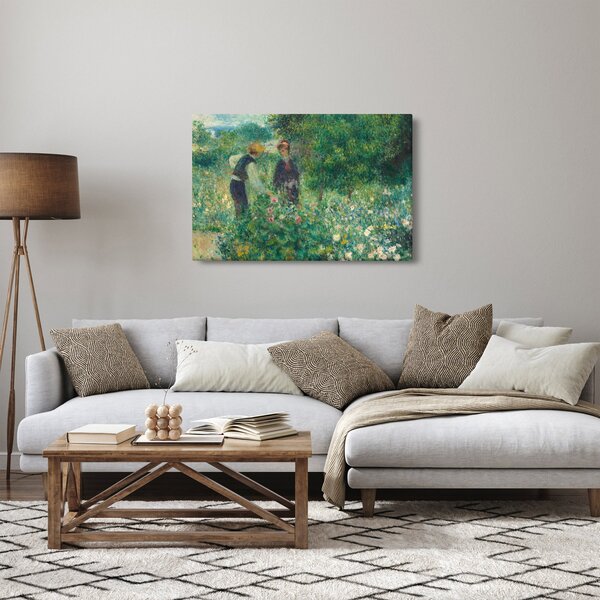 Slika - Auguste Renoir, Picking Flowers, reprodukcije (90x60 cm)
