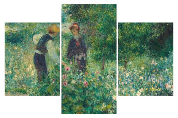 Slika - Auguste Renoir, Picking Flowers, reprodukcije (90x60 cm)