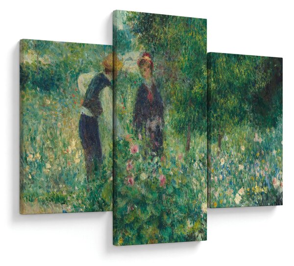 Slika - Auguste Renoir, Picking Flowers, reprodukcije (90x60 cm)