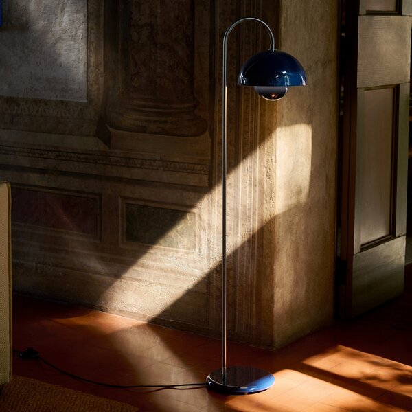 Podne Lampa &Tradition, Flowerpot VP12, Plava, Dnevna soba, Metal, Dizajn