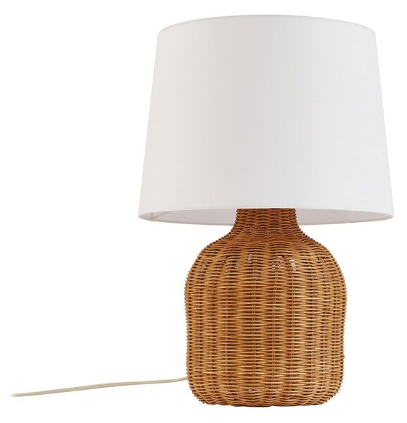 Stolne Lampa Lindby, Lirenda, Drvo, Dnevna soba, Tkanina / tekstil, Boho