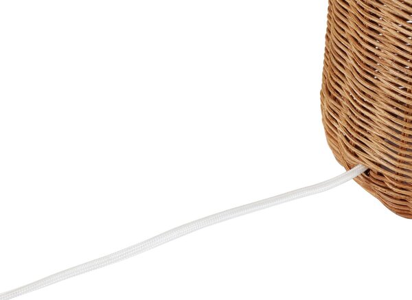 Stolne Lampa Lindby, Lirenda, Drvo, Dnevna soba, Tkanina / tekstil, Boho
