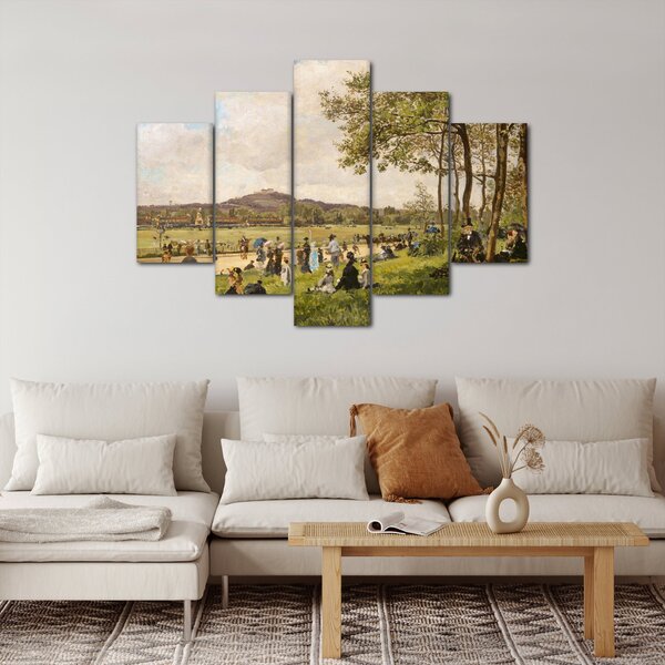 Slika - French 19th Century, Race Course at Longchamps, reprodukcije (150x105 cm)