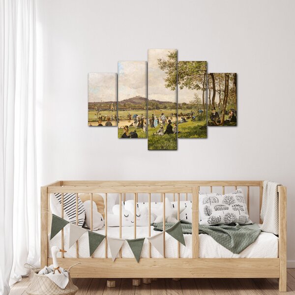Slika - French 19th Century, Race Course at Longchamps, reprodukcije (150x105 cm)