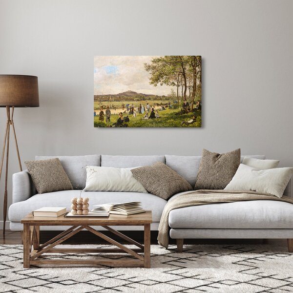 Slika - French 19th Century, Race Course at Longchamps, reprodukcije (90x60 cm)