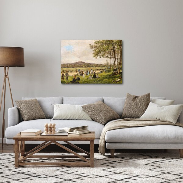 Slika - French 19th Century, Race Course at Longchamps, reprodukcije (70x50 cm)