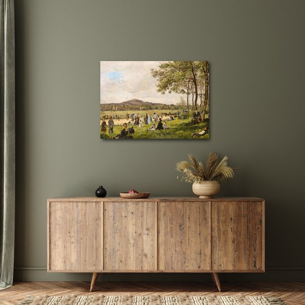 Slika - French 19th Century, Race Course at Longchamps, reprodukcije (70x50 cm)