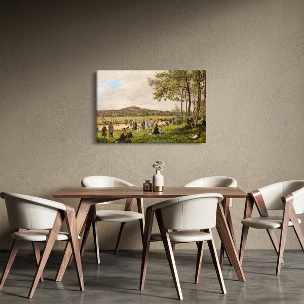 Slika - French 19th Century, Race Course at Longchamps, reprodukcije (90x60 cm)