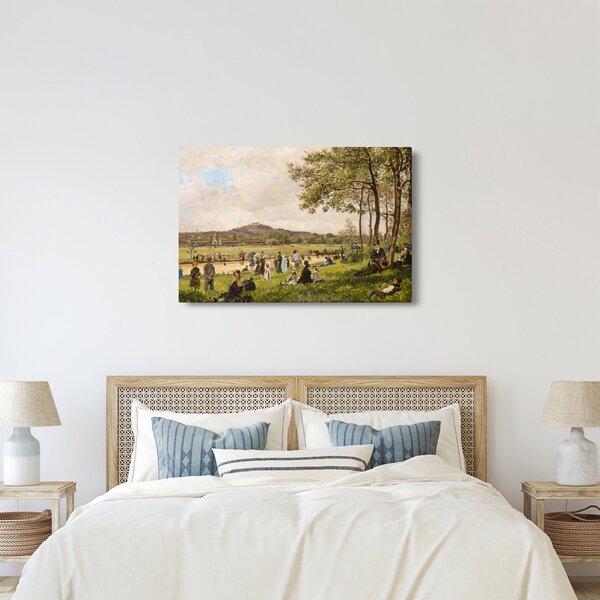 Slika - French 19th Century, Race Course at Longchamps, reprodukcije (90x60 cm)