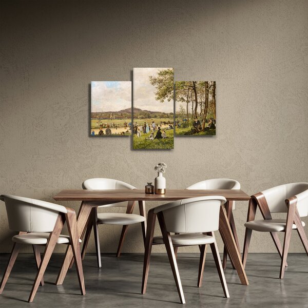 Slika - French 19th Century, Race Course at Longchamps, reprodukcije (90x60 cm)