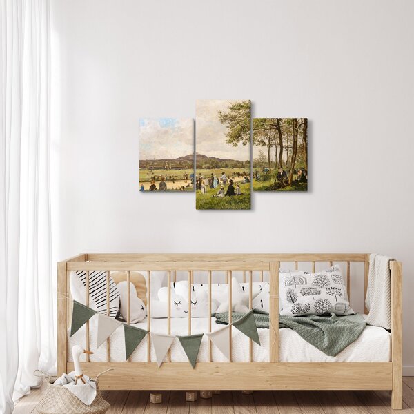 Slika - French 19th Century, Race Course at Longchamps, reprodukcije (90x60 cm)