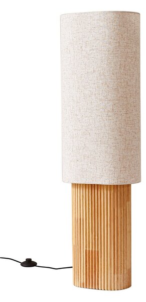 Podne Lampa Lindby, Kimiko, Drvo, Dnevna soba, Tkanina / tekstil, Skandinavski
