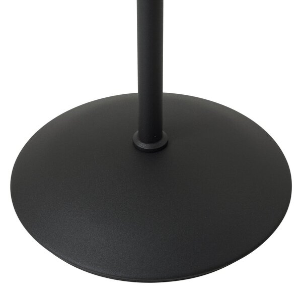 Podne Lampa Lindby, Elvyn, prigušiv, Crno, Dnevna soba, Metal, Moderan