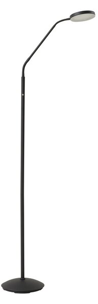 Podne Lampa Lindby, Elvyn, prigušiv, Crno, Dnevna soba, Metal, Moderan