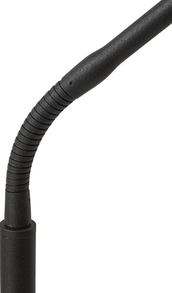 Podne Lampa Lindby, Elvyn, prigušiv, Crno, Dnevna soba, Metal, Moderan