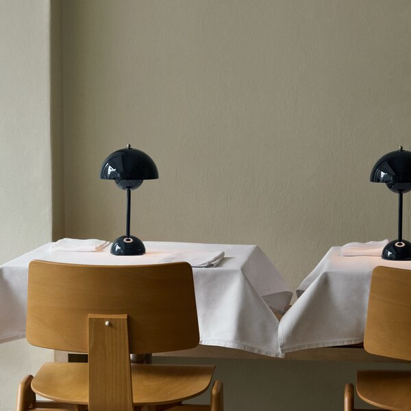 Stolne Lampa &Tradition, Flowerpot VP9, prigušiv, Plava, Dnevna soba, Plastika, Dizajn