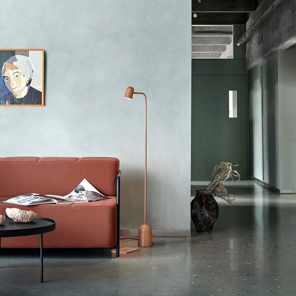 Podne Lampa Northern, Buddy floor, prigušiv, Bež, Dnevna soba, Metal, Skandinavski
