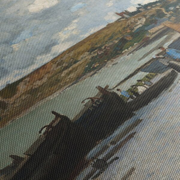 Slika - Claude Monet, Sainte Adresse, reprodukcije (sa satom) (90x30 cm)