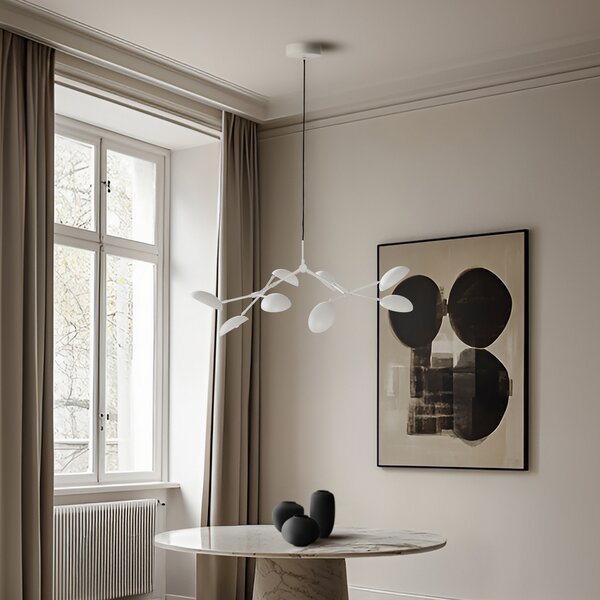 Lusteri 101 COPENHAGEN, Drop, prigušiv, Bijela, Područje hodnika, Aluminij, Dizajn