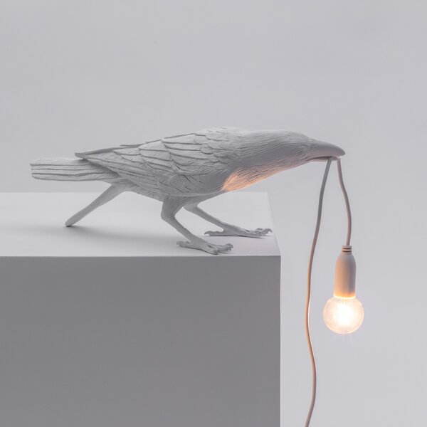 Stolne Lampa SELETTI, Bird Lamp, Bijela, Dnevna soba, Plastika, Dizajn