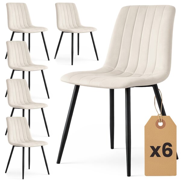 Set blagovaonskih stolica (6 kom.) Lingoo (bež)