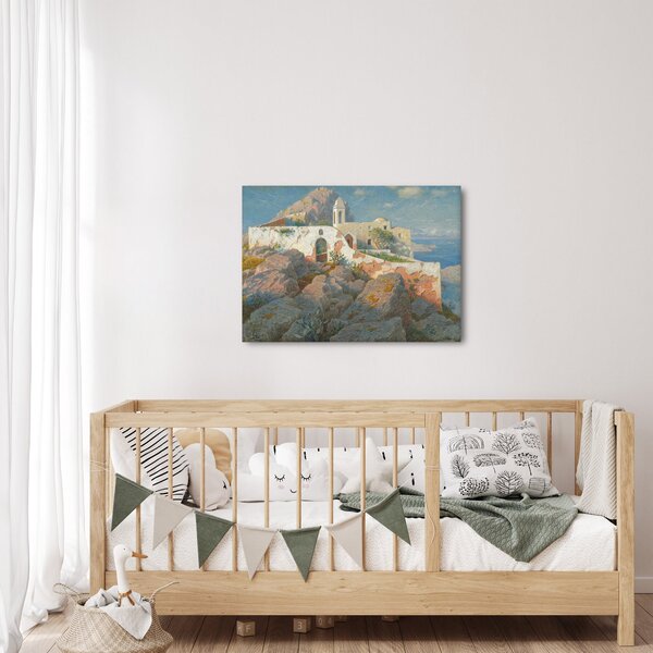 Slika - William Stanley Haseltine, Santa Maria a Cetrella, Anacapri, reprodukcije (70x50 cm)