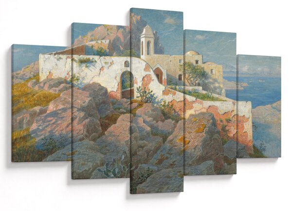 Slika - William Stanley Haseltine, Santa Maria a Cetrella, Anacapri, reprodukcije (150x105 cm)