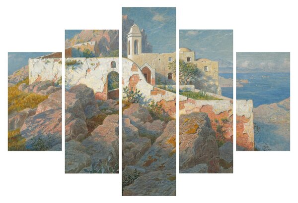 Slika - William Stanley Haseltine, Santa Maria a Cetrella, Anacapri, reprodukcije (150x105 cm)