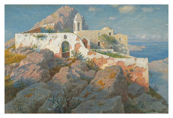 Slika - William Stanley Haseltine, Santa Maria a Cetrella, Anacapri, reprodukcije (90x60 cm)