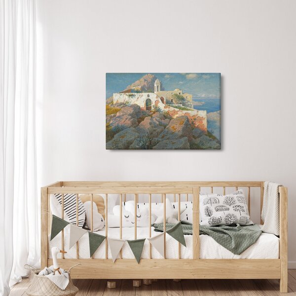 Slika - William Stanley Haseltine, Santa Maria a Cetrella, Anacapri, reprodukcije (90x60 cm)