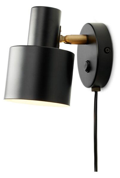 Zidne Svjetiljka Halo Design, Crno, Dnevna soba, Metal