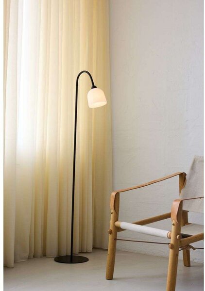 Podne Lampa Halo Design, Crno, Dnevna soba, Metal
