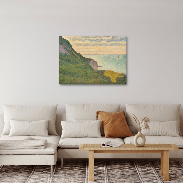 Slika - Georges Seurat, Seascape at Port-en-Bessin, Normandy, reprodukcije (70x50 cm)