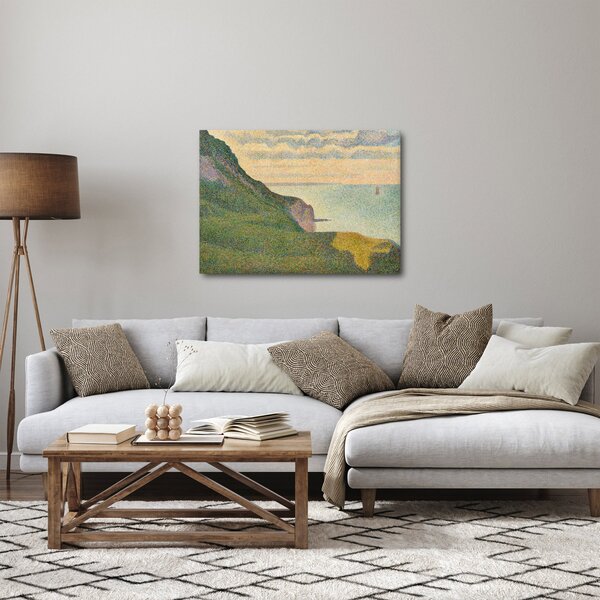 Slika - Georges Seurat, Seascape at Port-en-Bessin, Normandy, reprodukcije (70x50 cm)