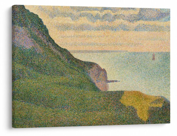 Slika - Georges Seurat, Seascape at Port-en-Bessin, Normandy, reprodukcije (70x50 cm)