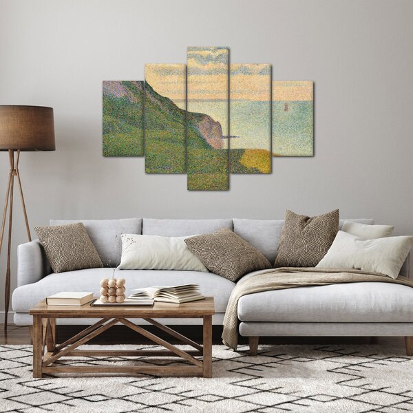 Slika - Georges Seurat, Seascape at Port-en-Bessin, Normandy, reprodukcije (150x105 cm)