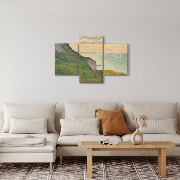 Slika - Georges Seurat, Seascape at Port-en-Bessin, Normandy, reprodukcije (90x60 cm)