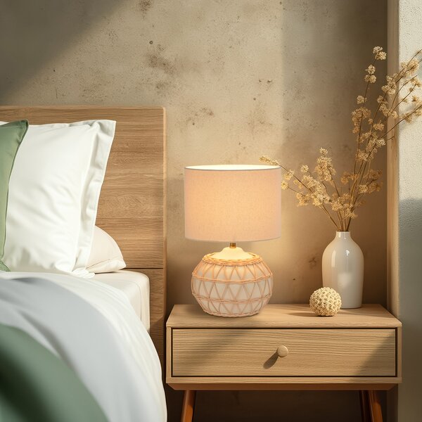 Stolne Lampa COREP, Cyclades, Bež, Dnevna soba, Keramika