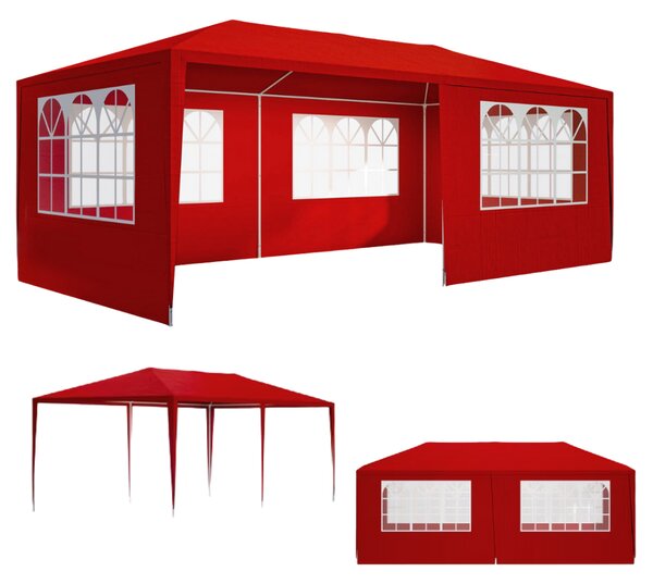 Party šator NEAPOL, 3x6 m, crveni Jurhan