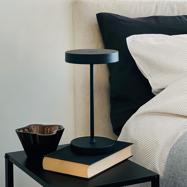 Stolne Lampa Dyberg Larsen, Starlight, prigušiv, Crno, Spavaća soba, Metal, Skandinavski