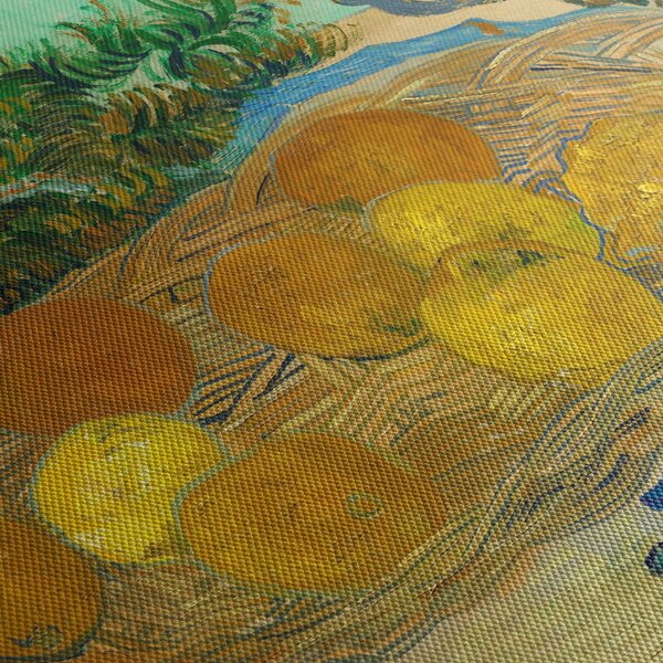 Slika - Vincent van Gogh, Still Life of Oranges and Lemons with Blue Gloves, reprodukcije (70x50 cm)