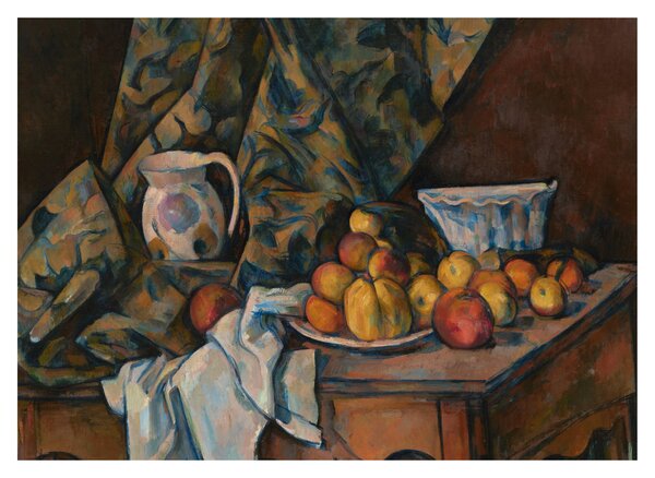 Slika - Paul Cézanne, Still Life with Apples and Peaches, reprodukcije (70x50 cm)